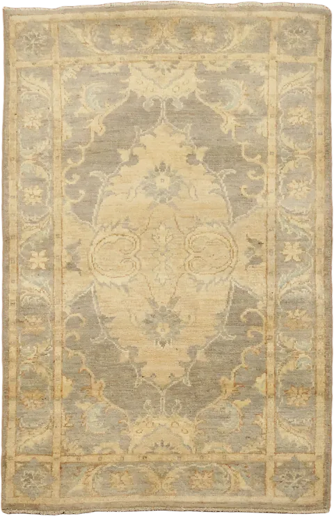 Wool Oushak Turkish Rug 3x4
