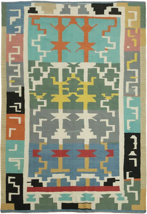 Top Quality Hand Woven Kilim Turkish Area Rug 6x9