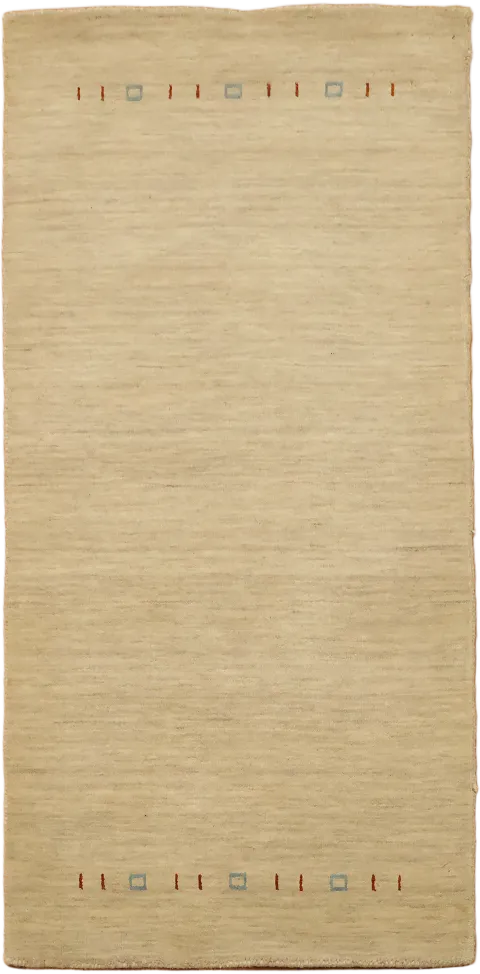 Beige Gabbeh Tribal Runner Rug 2x5