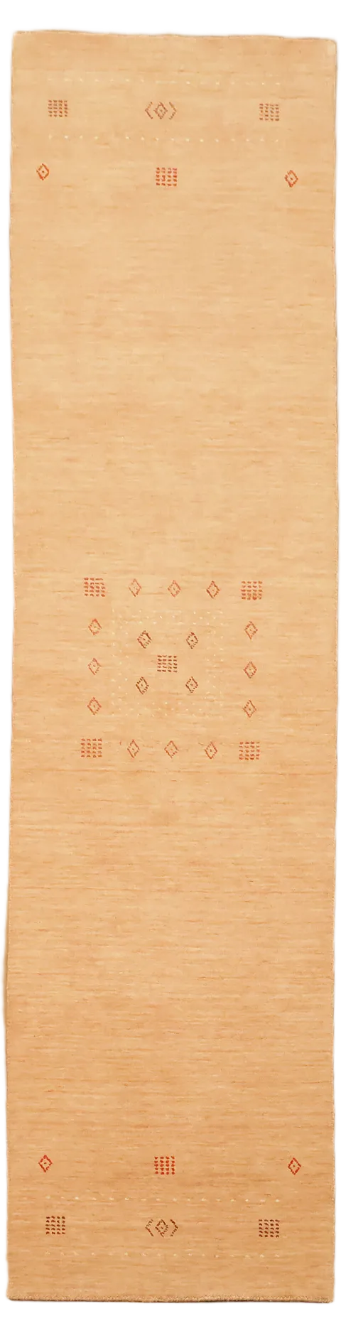 Peach Gabbeh Tribal Runner Rug 3x10