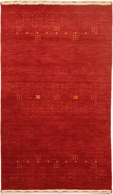 Red Gabbeh Tribal Rug 3x5