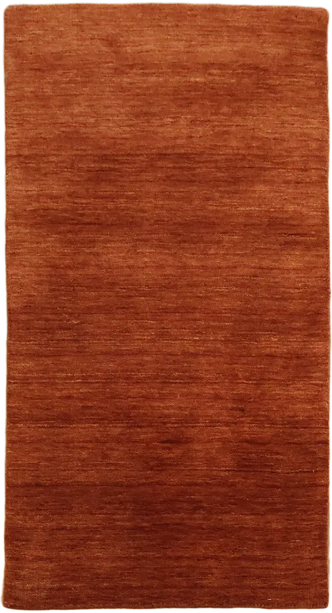Terracotta Gabbeh Hand-Knotted Rug 3x5
