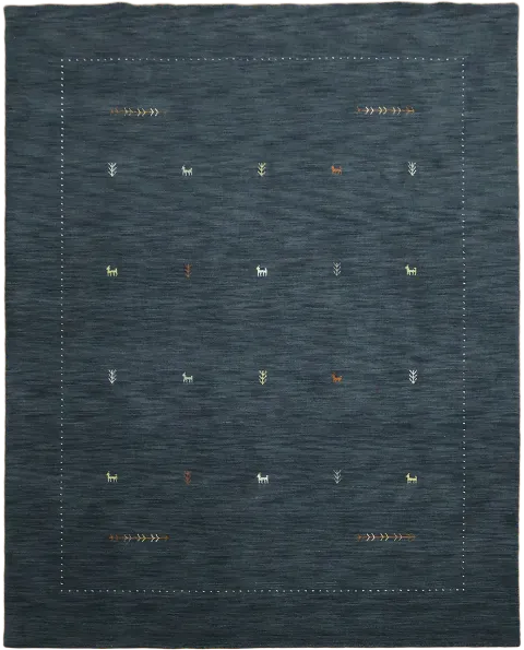 Navy Blue Gabbeh Tribal Area Rug 8x10