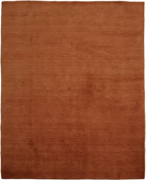8x10 Orange Gabbeh Area Rug