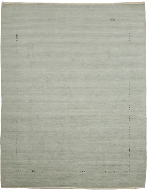 Minimalist Gabbeh Mint Pale Green Rug Perfect for Modern Living Spaces 9x12