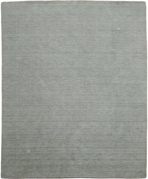 Muted Gray Gabbeh Hand-Knotted Area Rug 8x10