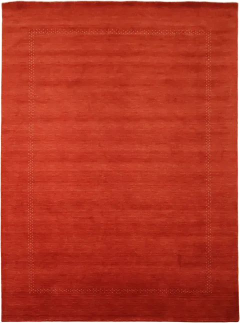 Vibrant Red Minimalist Modern Gabbeh Large Rug 10'x14'