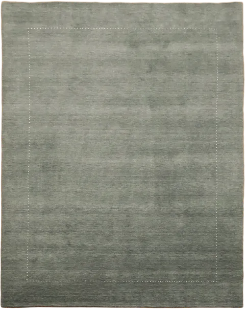 Minimalist Sage Green Area Rug to Complement Modern Interiors 9x12