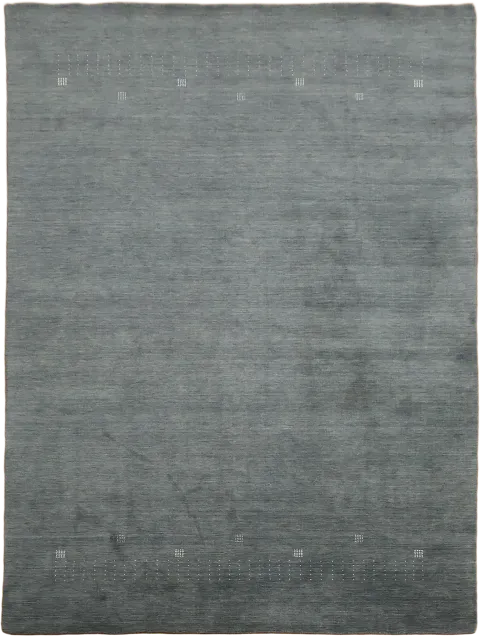 Elegant Minimalist Rug in Subtle Gray Blue for a Modern Touch 9x12