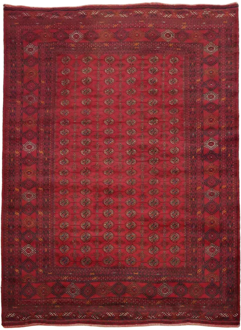 Wool All Over Geometric Bokhara Oriental Area Rug 7x9