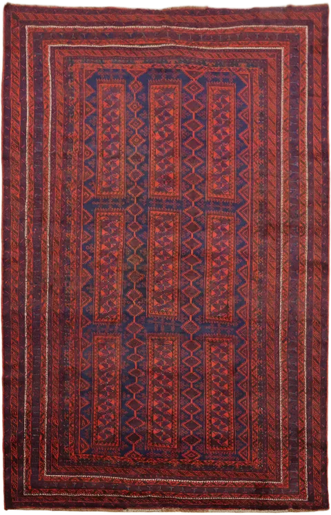 New Geometric Wool Bokhara Oriental Area Rug 6x10