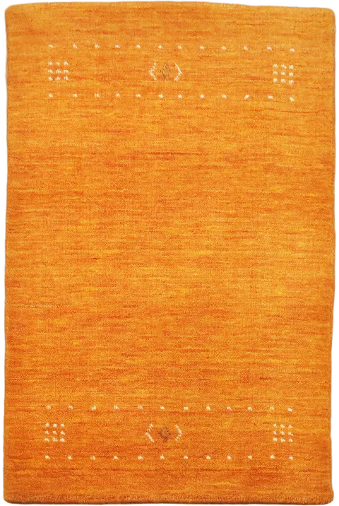 Vibrant Orange Gabbeh Rug 2x3