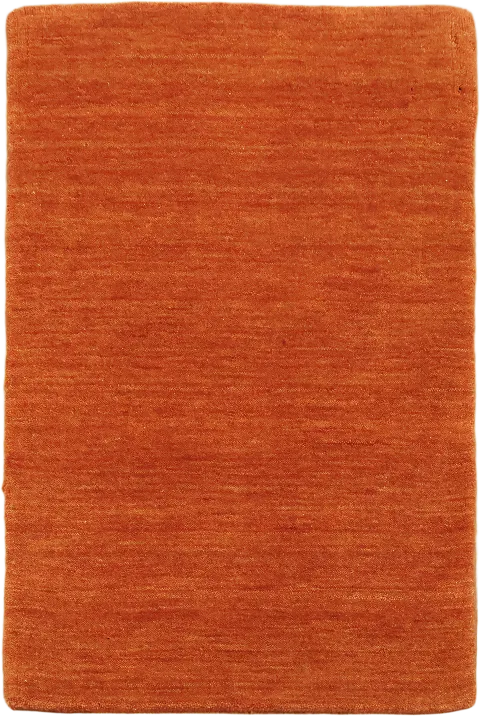 Orange Gabbeh Solid Rug 2x3