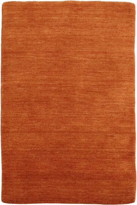 2x3 Stunning Orange Solid Gabbeh Rug