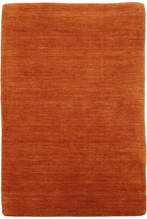 Solid Orange Gabbeh Foyer Rug 2x3