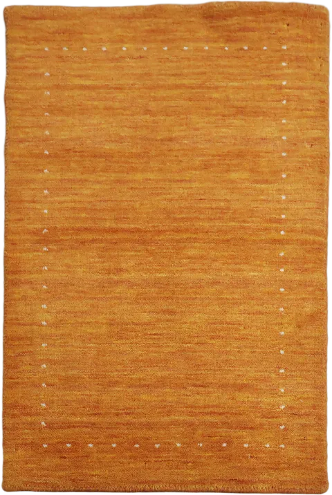 2x3 Rich Orange Gabbeh Foyer Rug