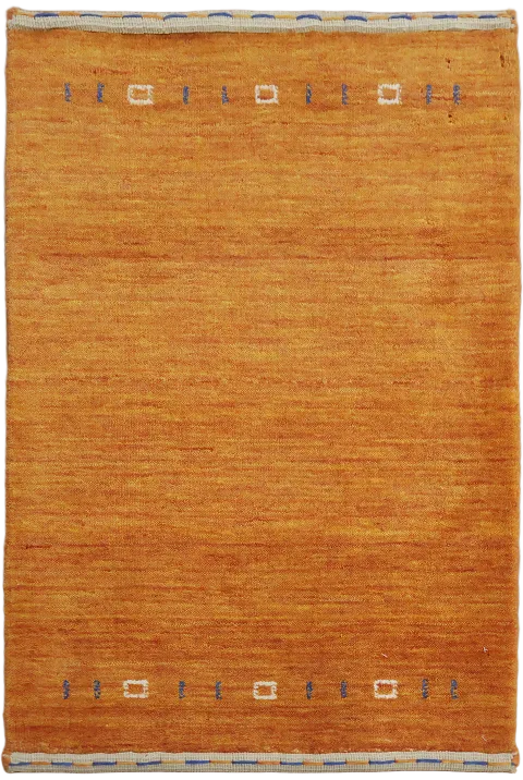 Rich Orange Gabbeh Tribal Rug 2x3