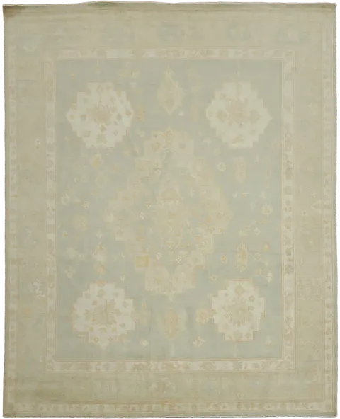Oushak Turkish Floral Wool Area Rug 8x10