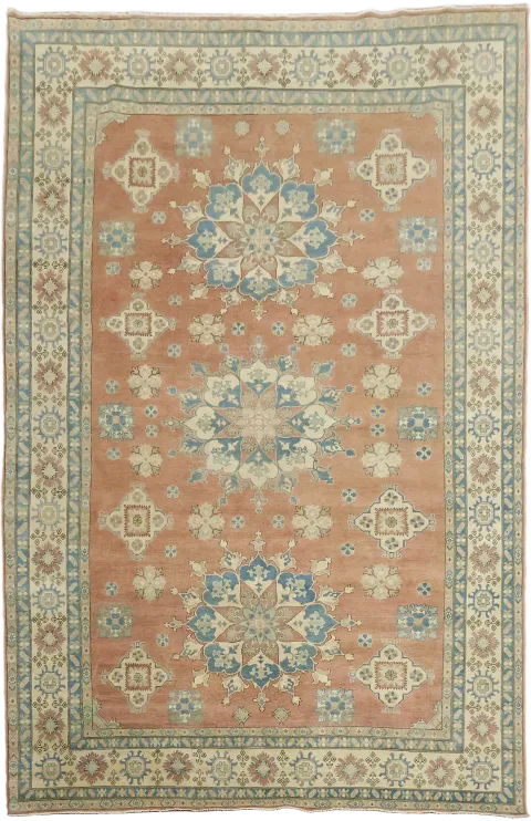 Wool Gerometric Kazak Oriental Large Rug 10x15