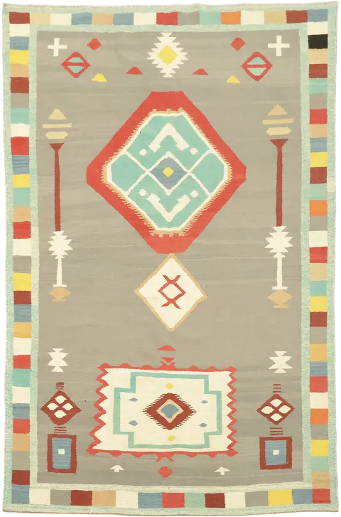 Kilim Turkish Area Rug 7x10