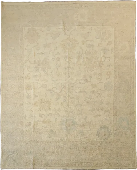 All Over Muted Floral Oushak Oriental Turkish Area Rug 8x10