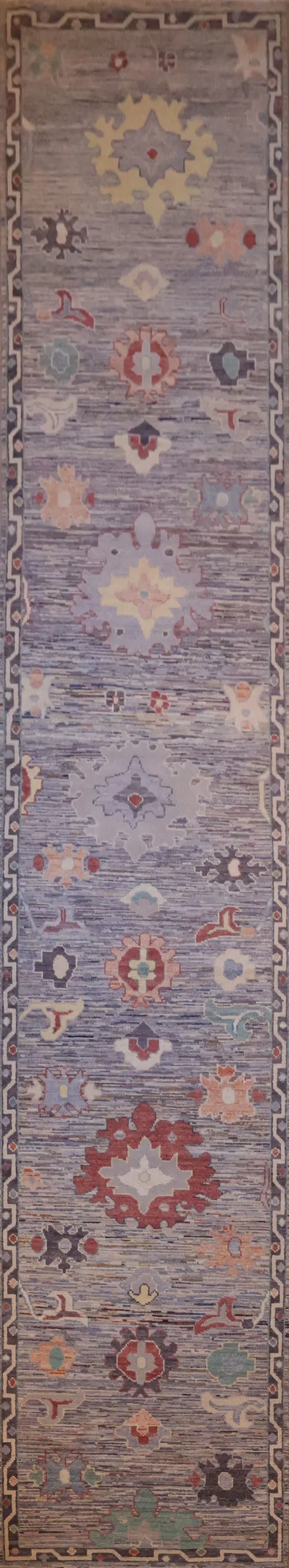 Palace Size Floral Oriental Oushak Turkish Runner Wool Rug 3x15