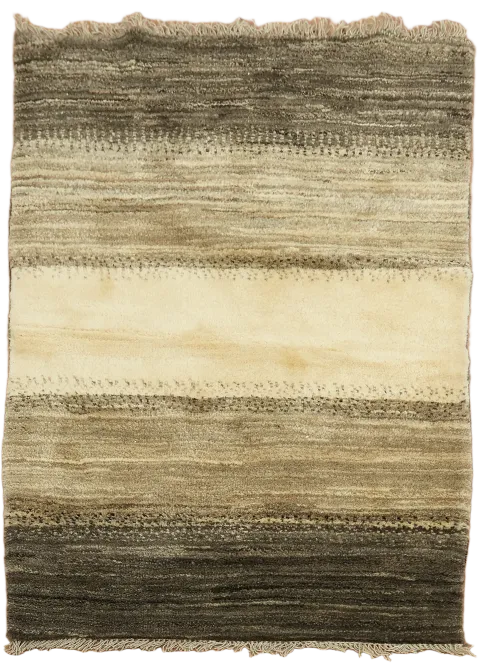 Modern 3x4 Gabbeh Zolanvari Shiraz Persian Area Rug