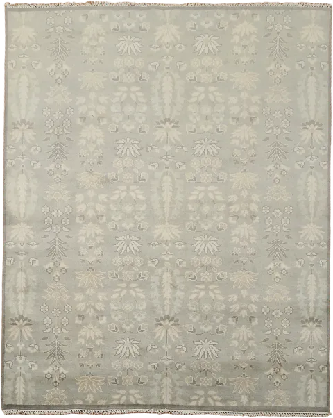 Timeless Floral Rug with Soft Touch in Elegant Neutral Shades 8x10