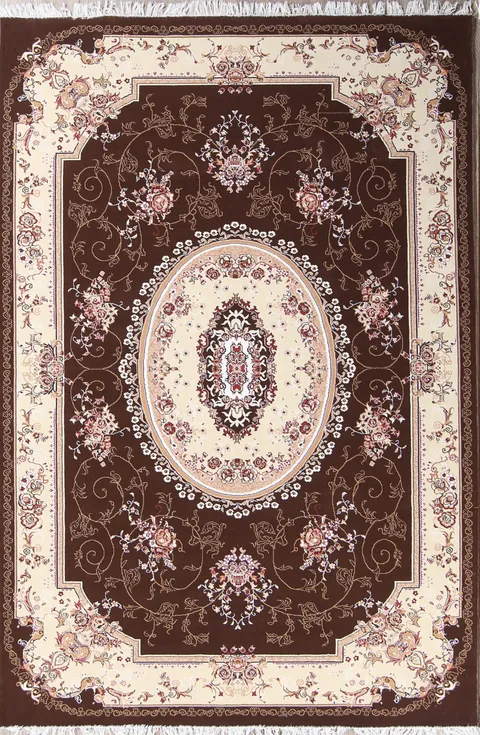 Soft Plush Floral 7x10 Tabriz Persian Area Rug