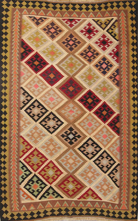 Tribal 4x6 Navajo Kilim Shiraz Persian Area Rug