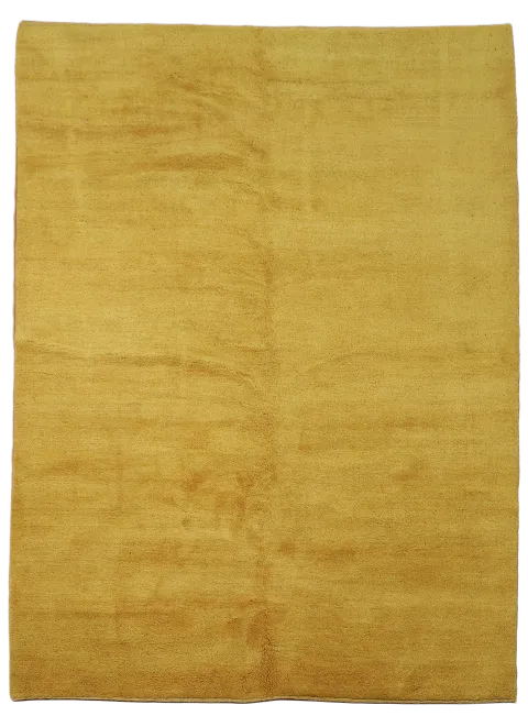 Warm Gold Toned 7x9 Gabbeh Zolanvari Persian Area Rug