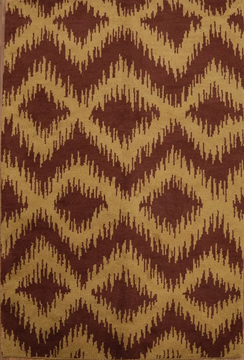 All-Over Gabbeh Handmade Area Rug 5x8