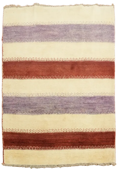Striped Gabbeh Shiraz Persian Area Rug 3x5