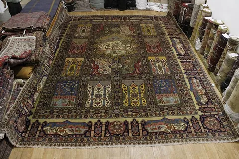 Antique Palace Sized Wool Tabriz Persian Large Rug 14x16