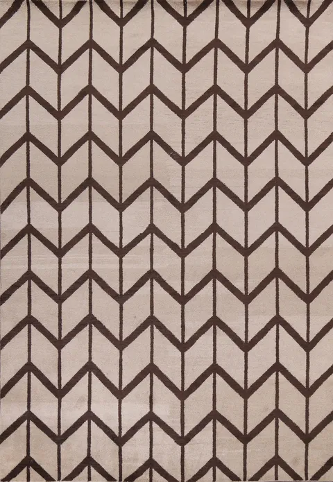 Modern Trellis Moroccan Wool Area Rug