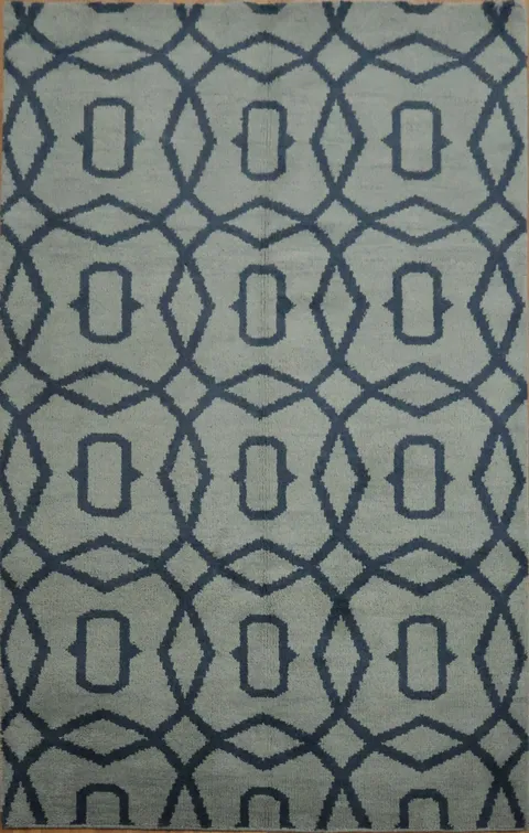 All-Over Moroccan Trellis Indian Area Rug 5x8