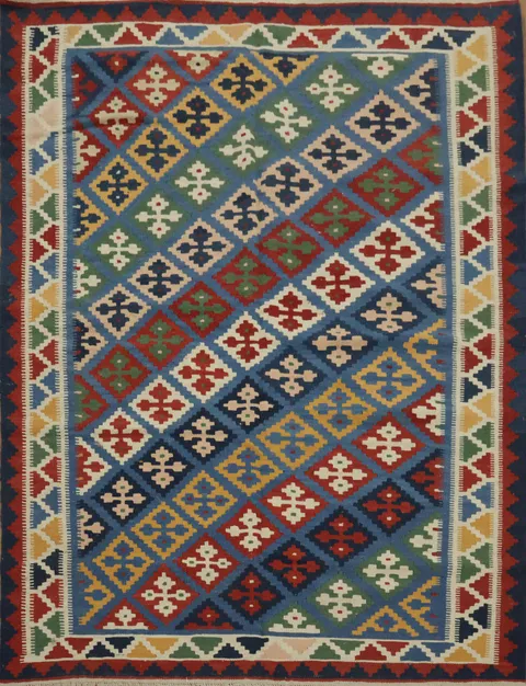 Flat-Woven Kilim Shiraz Persian Rug 5x7