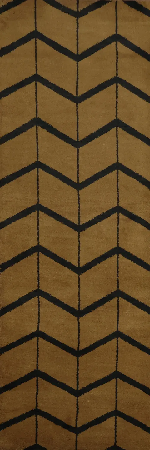 Elegant Chevron Moroccan Runner Rug 3x10 for Sophisticated Spaces