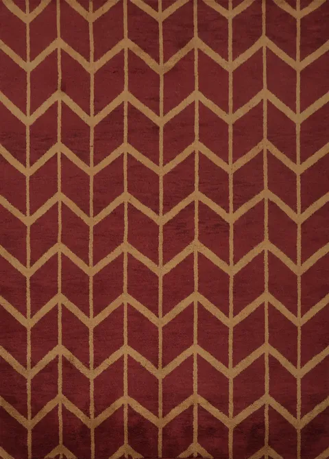 Elegant Handcrafted Chevron Moroccan Area Rug 8x10
