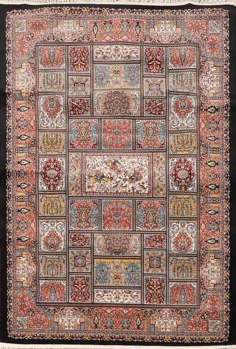 Garden Design Geometric Hereke Turkish Oriental 5x7 Area Rug