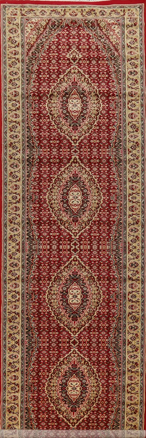 Elegant Persian-Inspired 17 ft Red Long Runner Rug