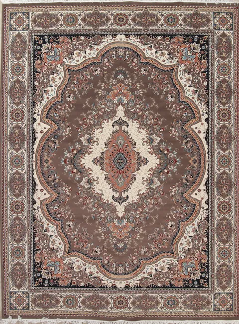 Floral Tabriz Turkish Oriental 10x13 Wool Acrylic Area Rug