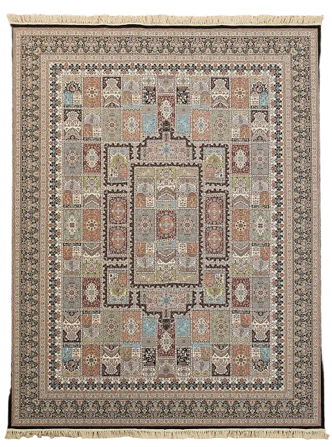 Garden Design Hereke Turkish Oriental 10x13 Acrylic Wool Area Rug