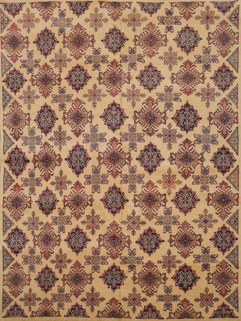 Geometric Kazak Chechen Oriental Area Rug 8x10