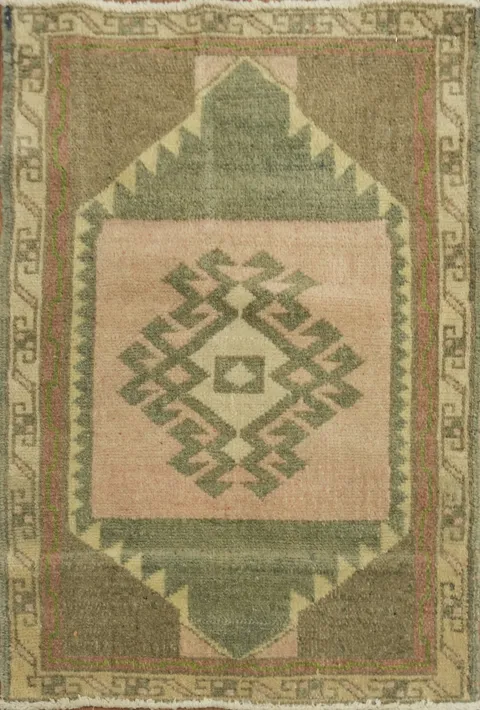 Vintage Oushak Turkish Oriental Wool Rug 2x2 Square