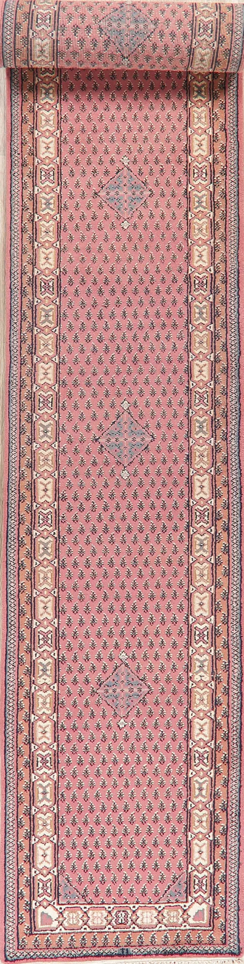 Pink Geometric Botemir Oriental Wool Rugs