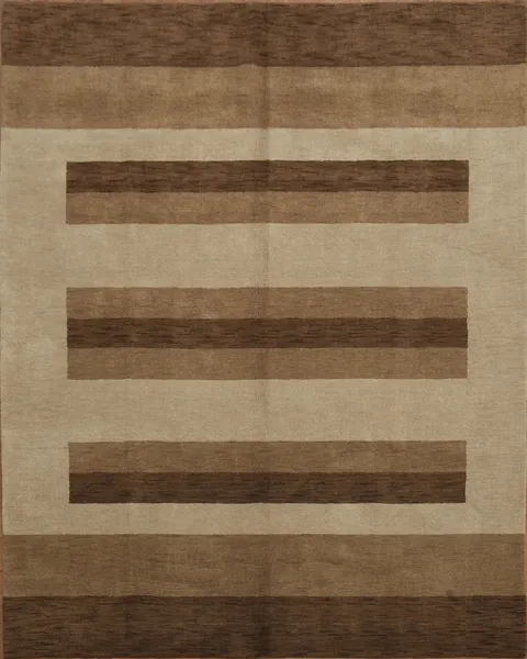 Striped Gabbeh Modern Area Rug 8x10