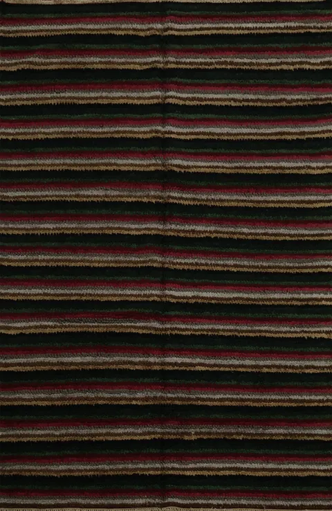 Bold Striped Elegant Modern Area Rug 8x11with Rich Color Accents