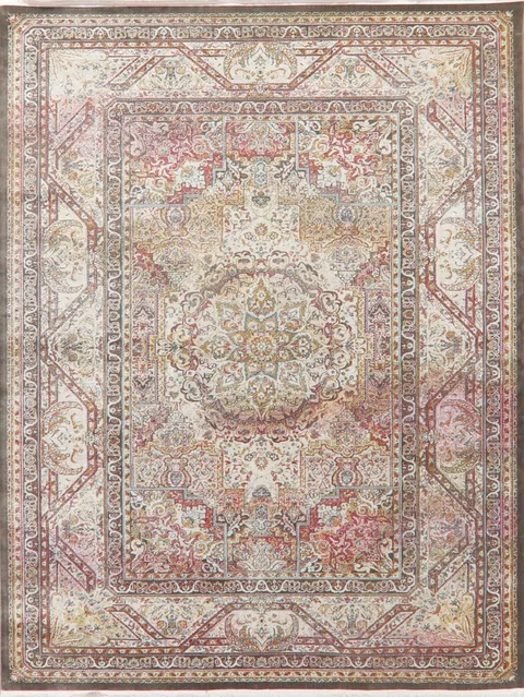 Traditional Geometric Distressed Oriental Rugs
