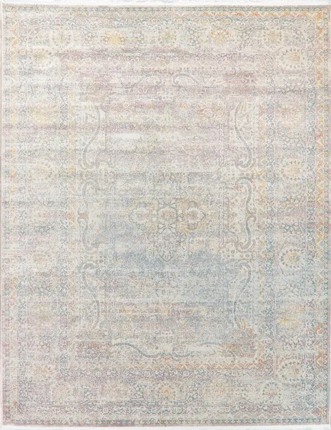 Vintage Style Distressed Heat-set Area Rugs